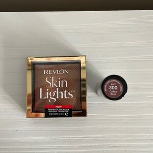 Revlon Highlighter Bronzer 115 and‎ Super Lustrous Lipstick 300